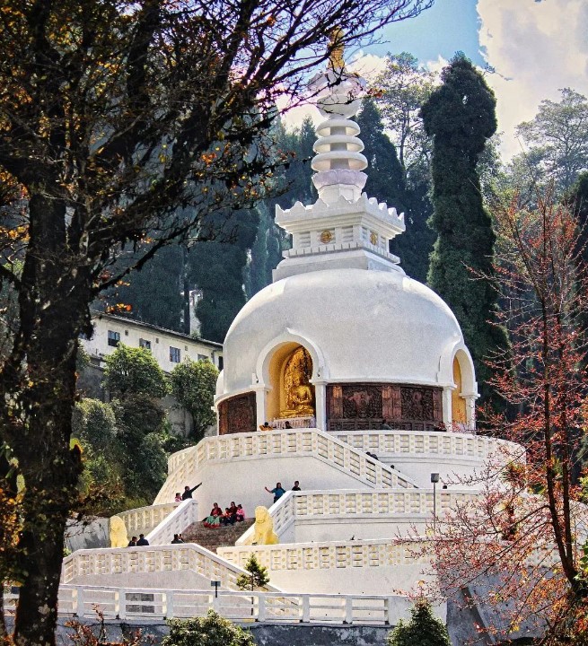 Peace pagoda Darjeeling