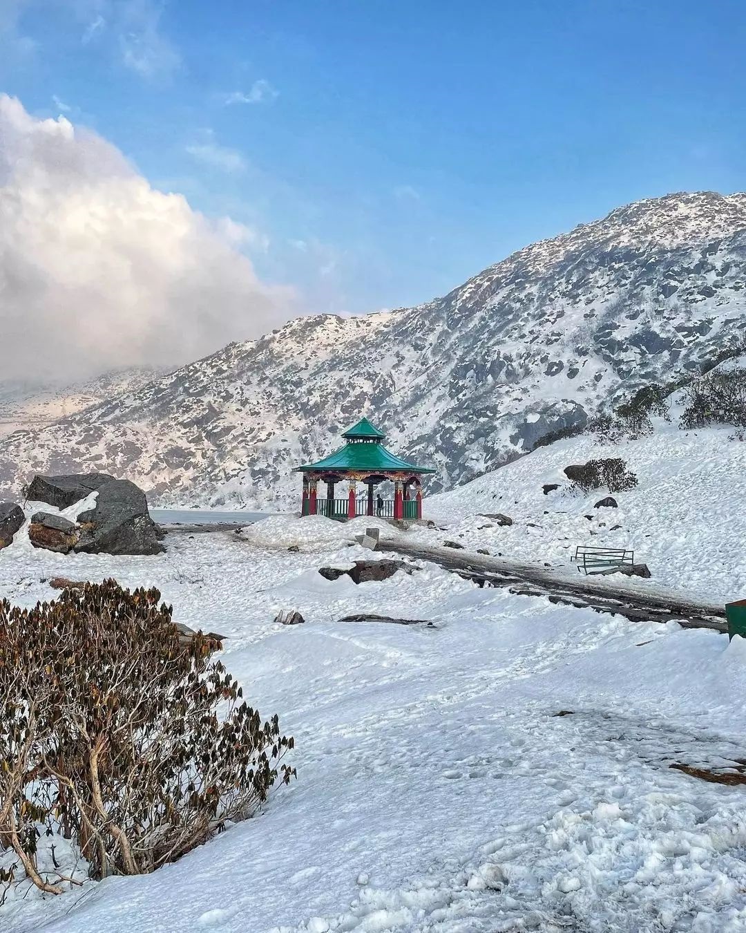 Tsongmo Lake in Winter